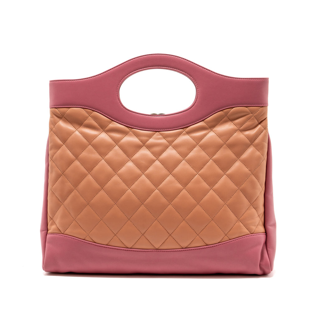 Chanel Large 31 Bag Calfskin Pink L