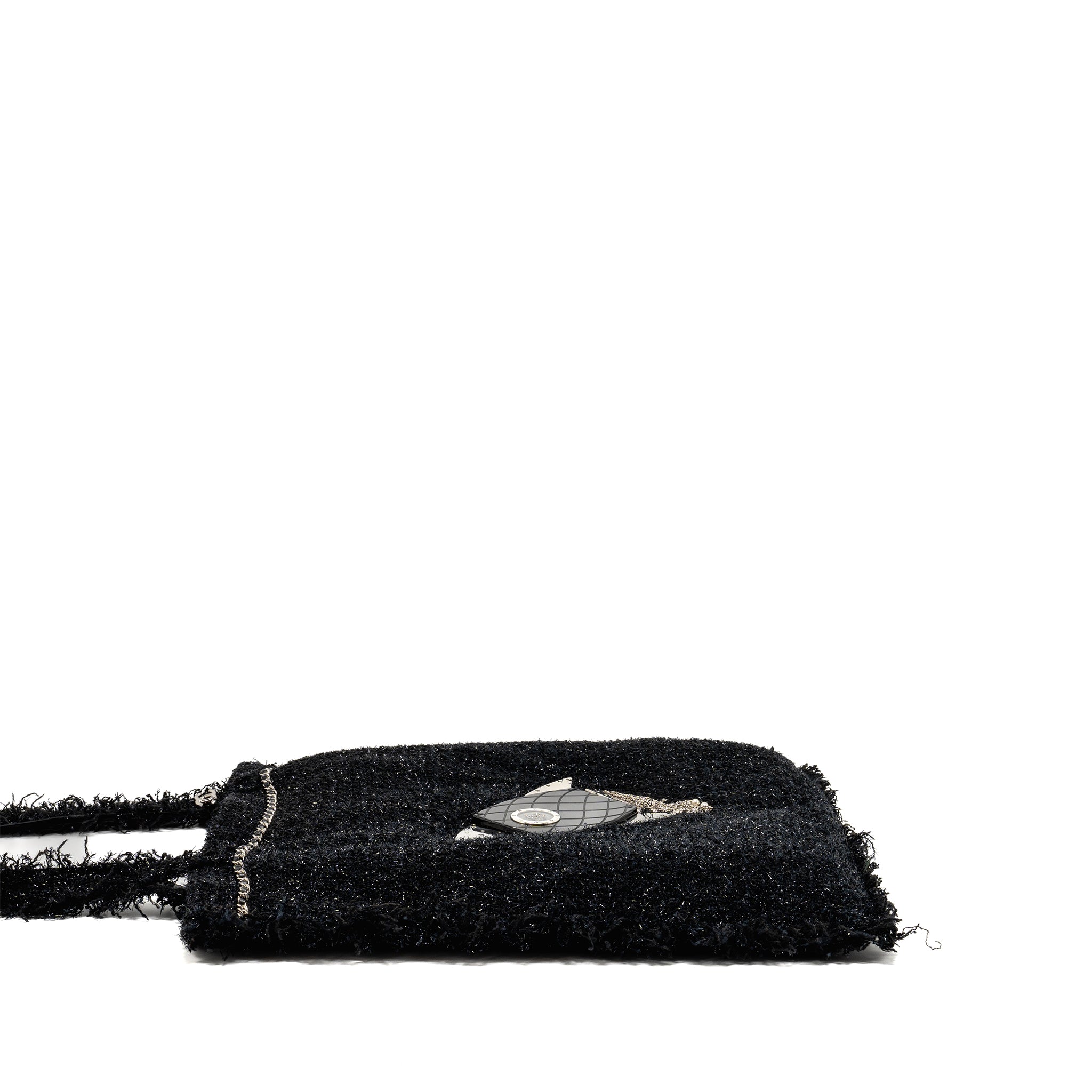Chanel rocket tote bag tweed black