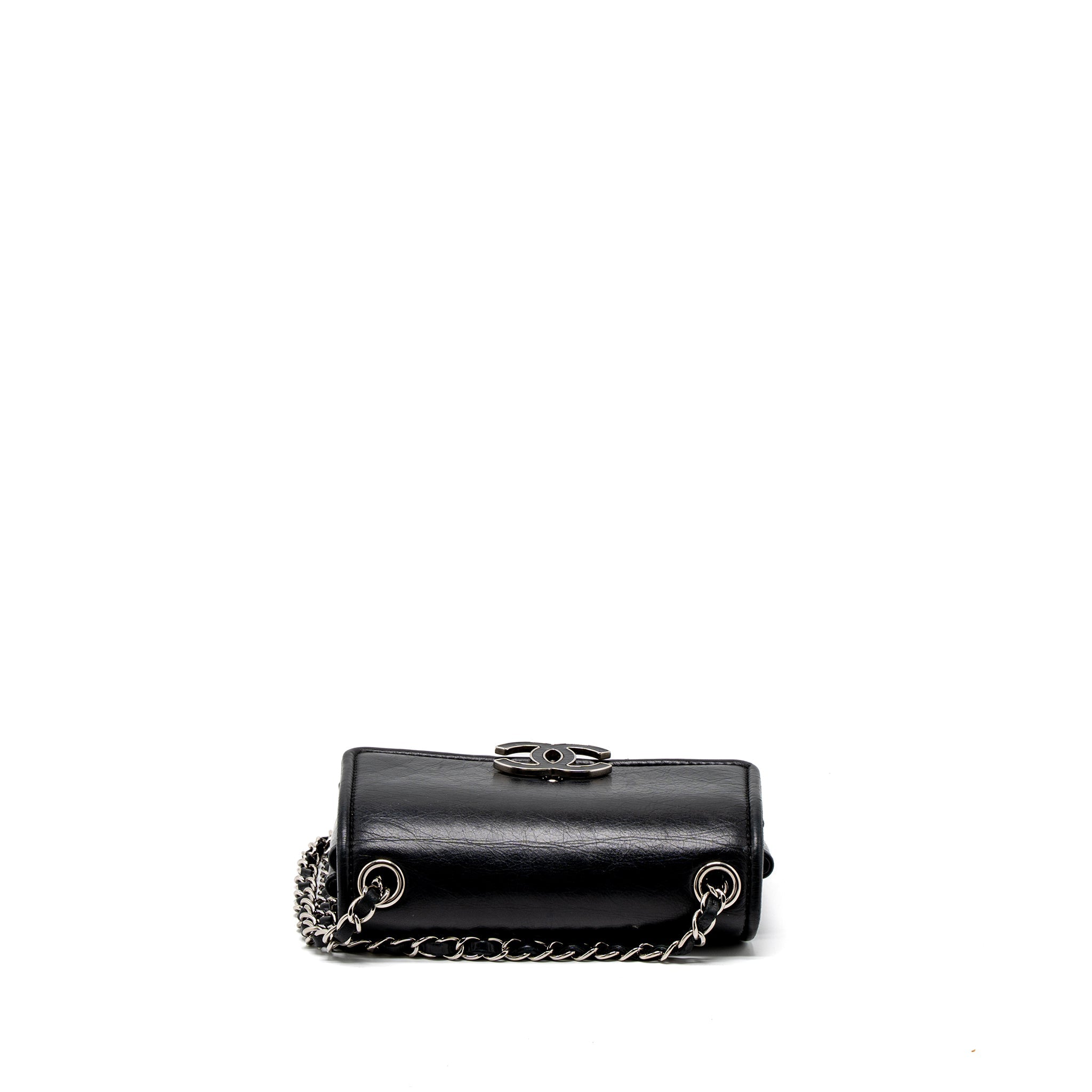 Chanel Giant CC Logo Bag Calfskin Navy