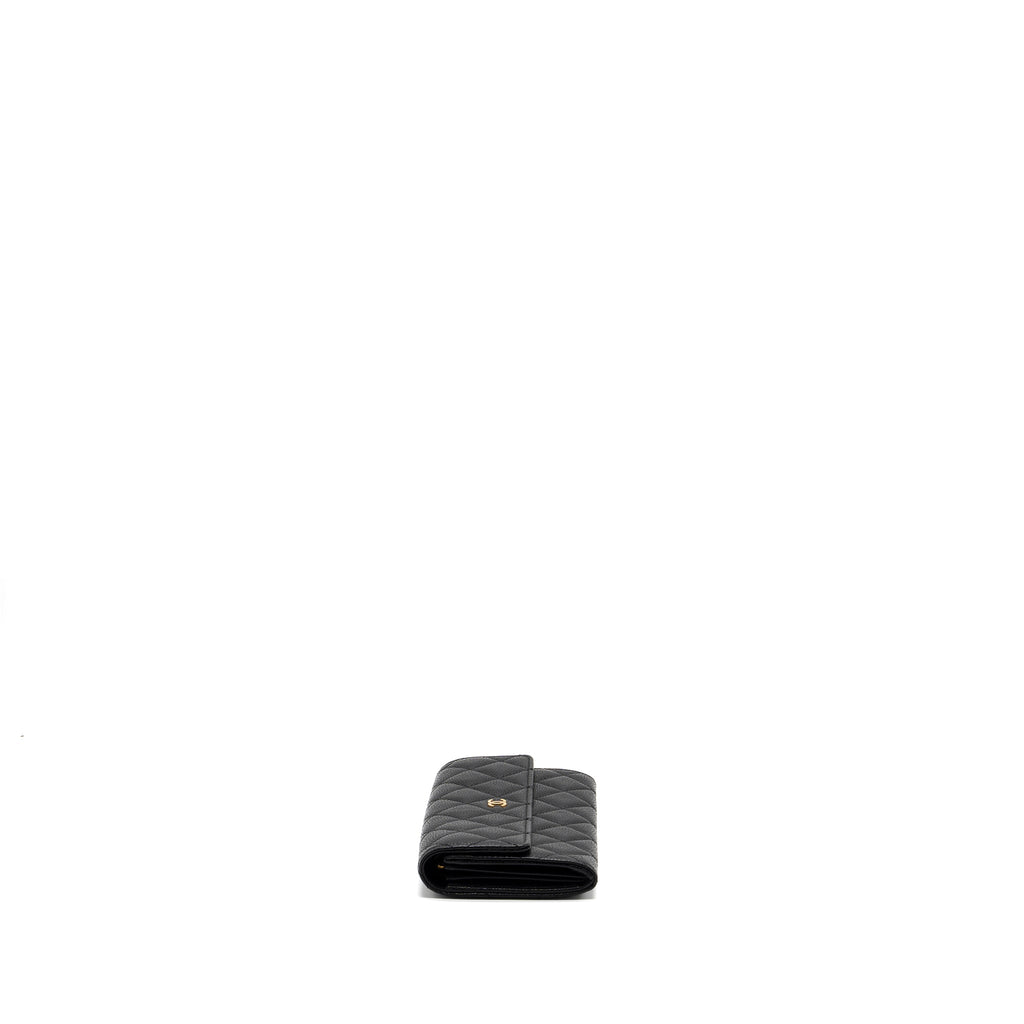 Chanel Flap Long Wallet Caviar Black