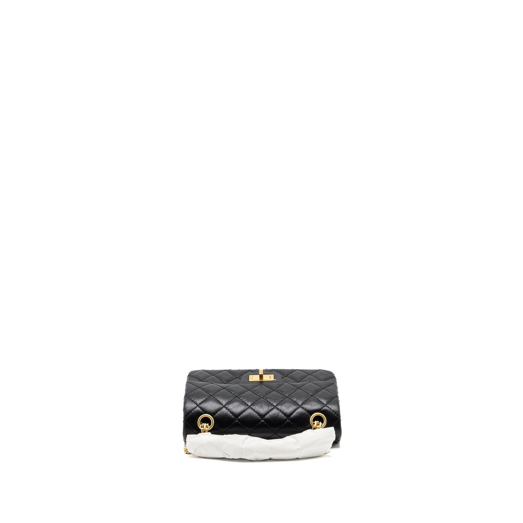 Chanel Mini 2.55 Reissue Flap Bag Aged Calfskin Black  (Microchip)