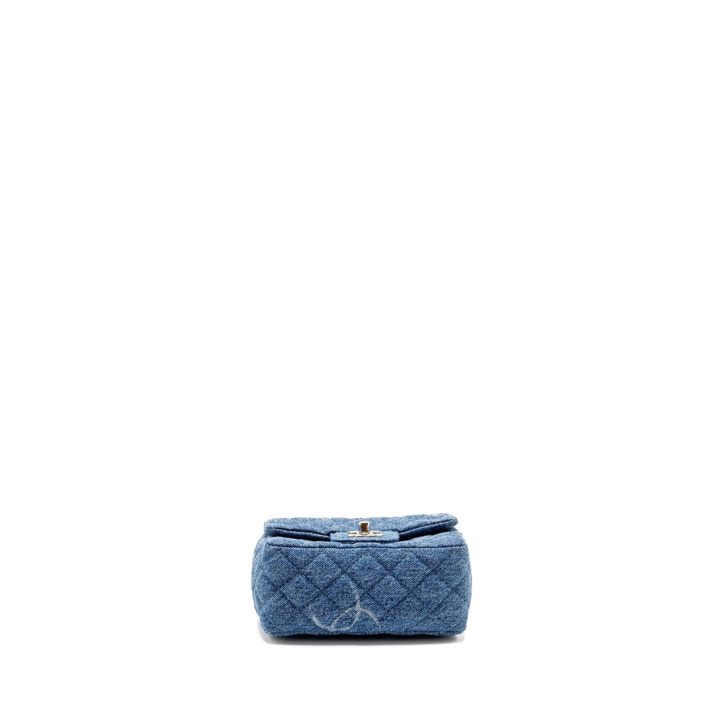 Chanel Mini Square flap bag denim blue