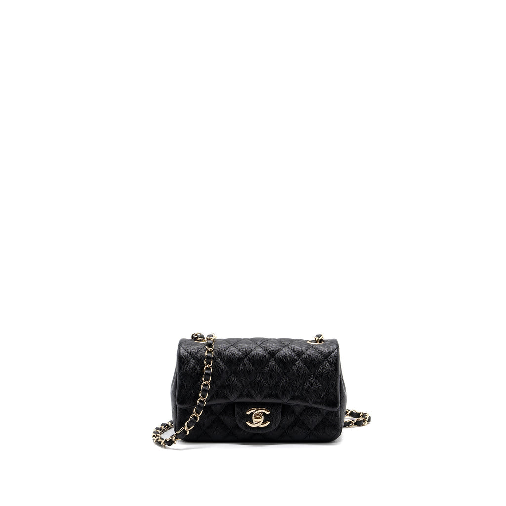 Chanel Classic Mini Rectangular Flap Bag Caviar Black