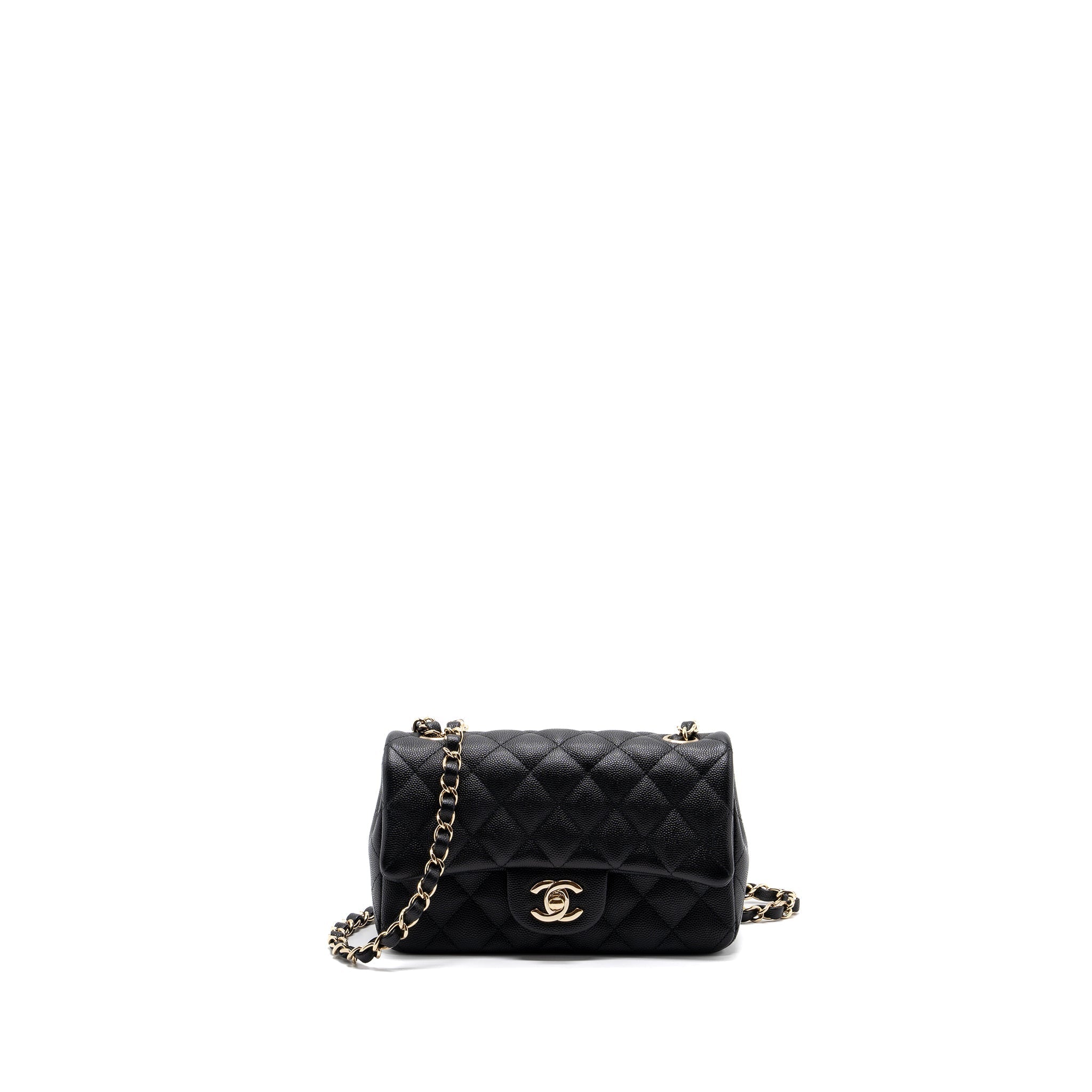 Chanel Classic Mini Rectangular Flap Bag Caviar Black