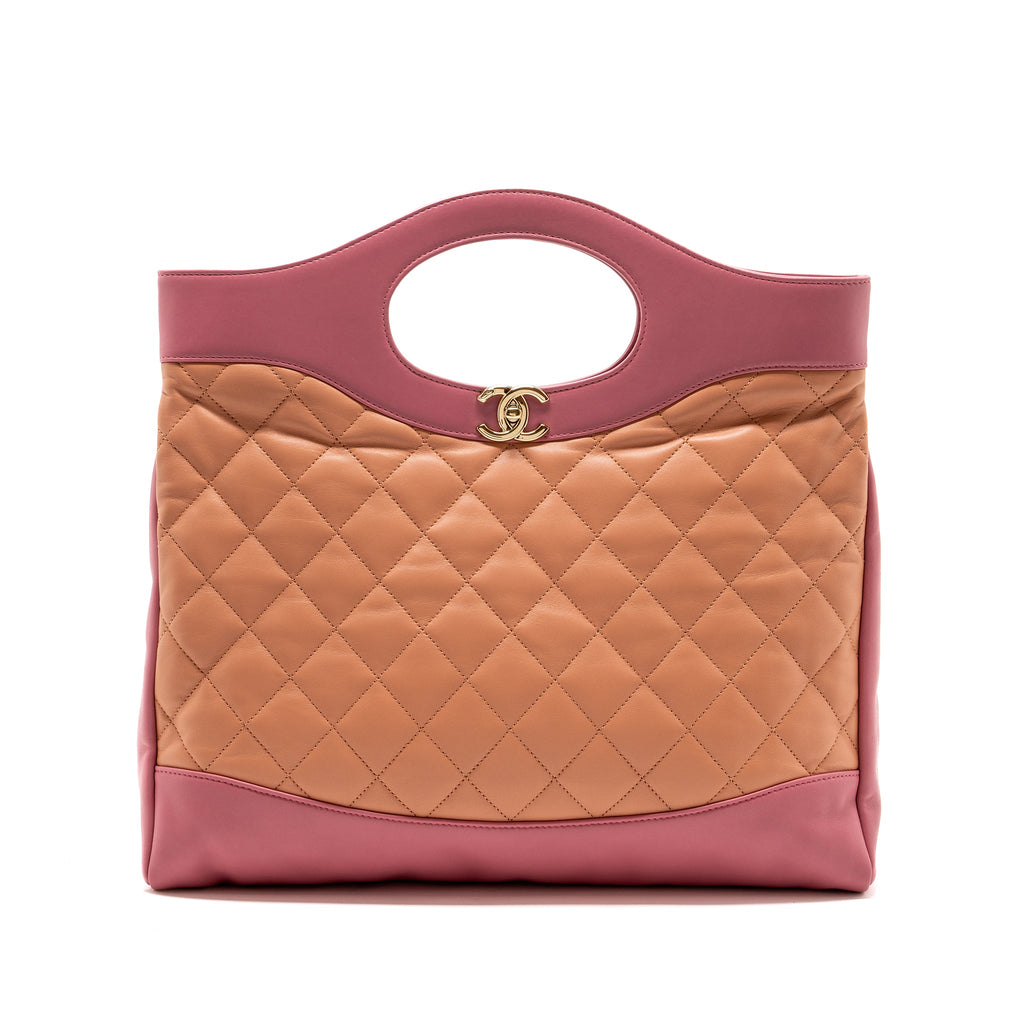 Chanel Large 31 Bag Calfskin Pink L