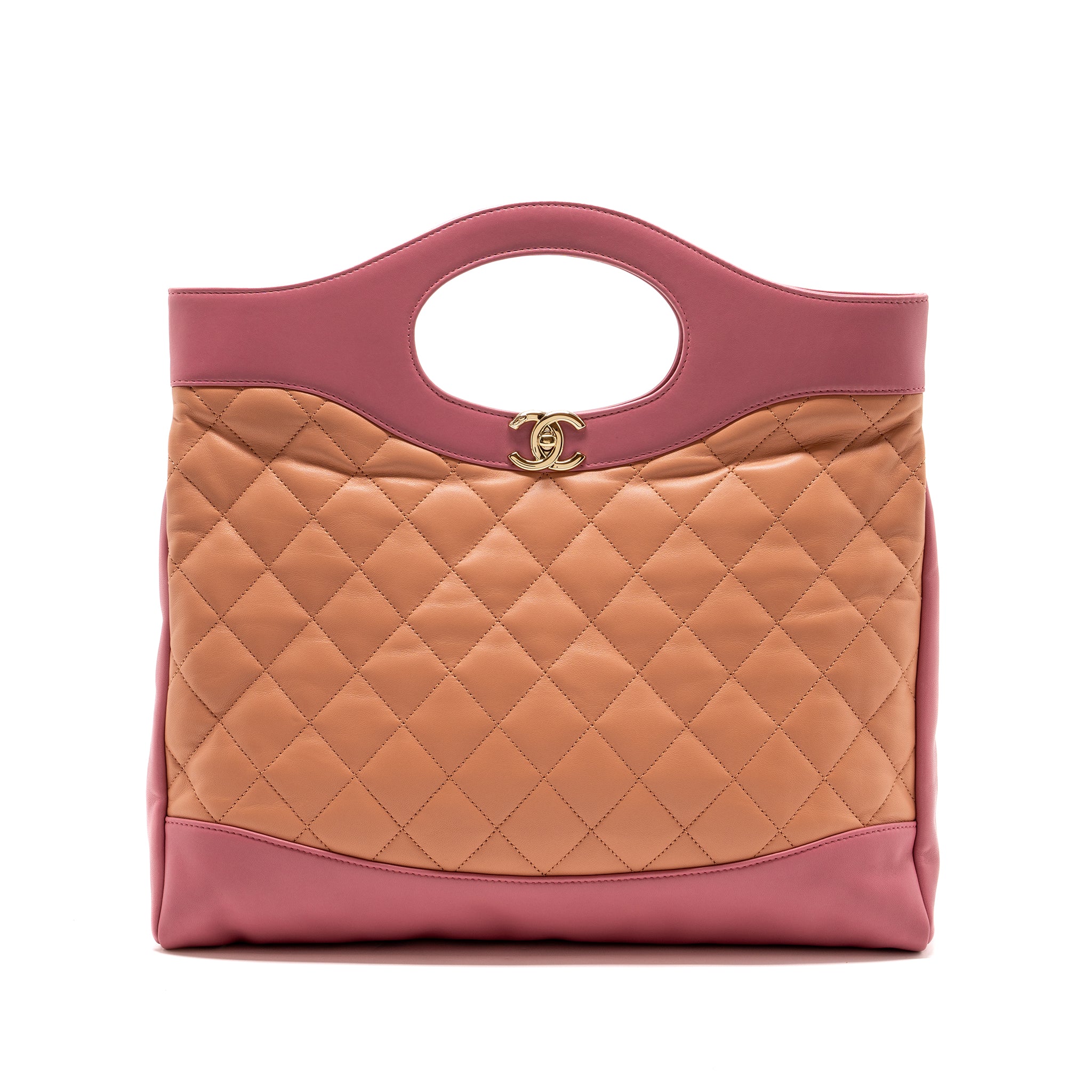 Chanel Large 31 Bag Calfskin Pink L