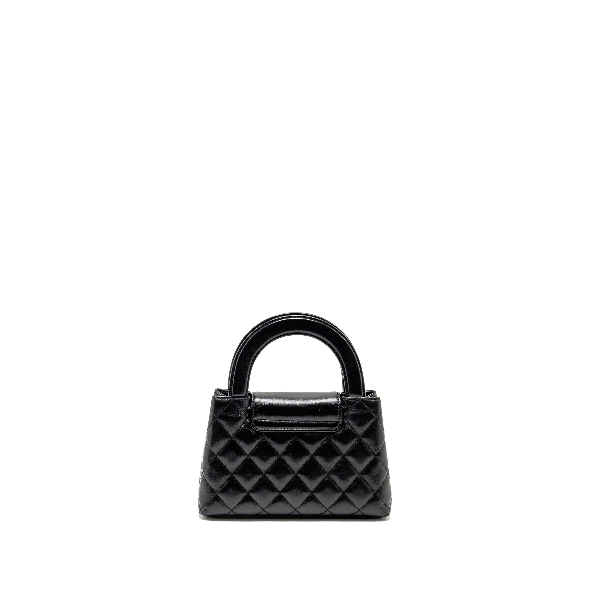 Chanel Mini Kelly Shopping Tote Bag Calfskin black  (microchip)