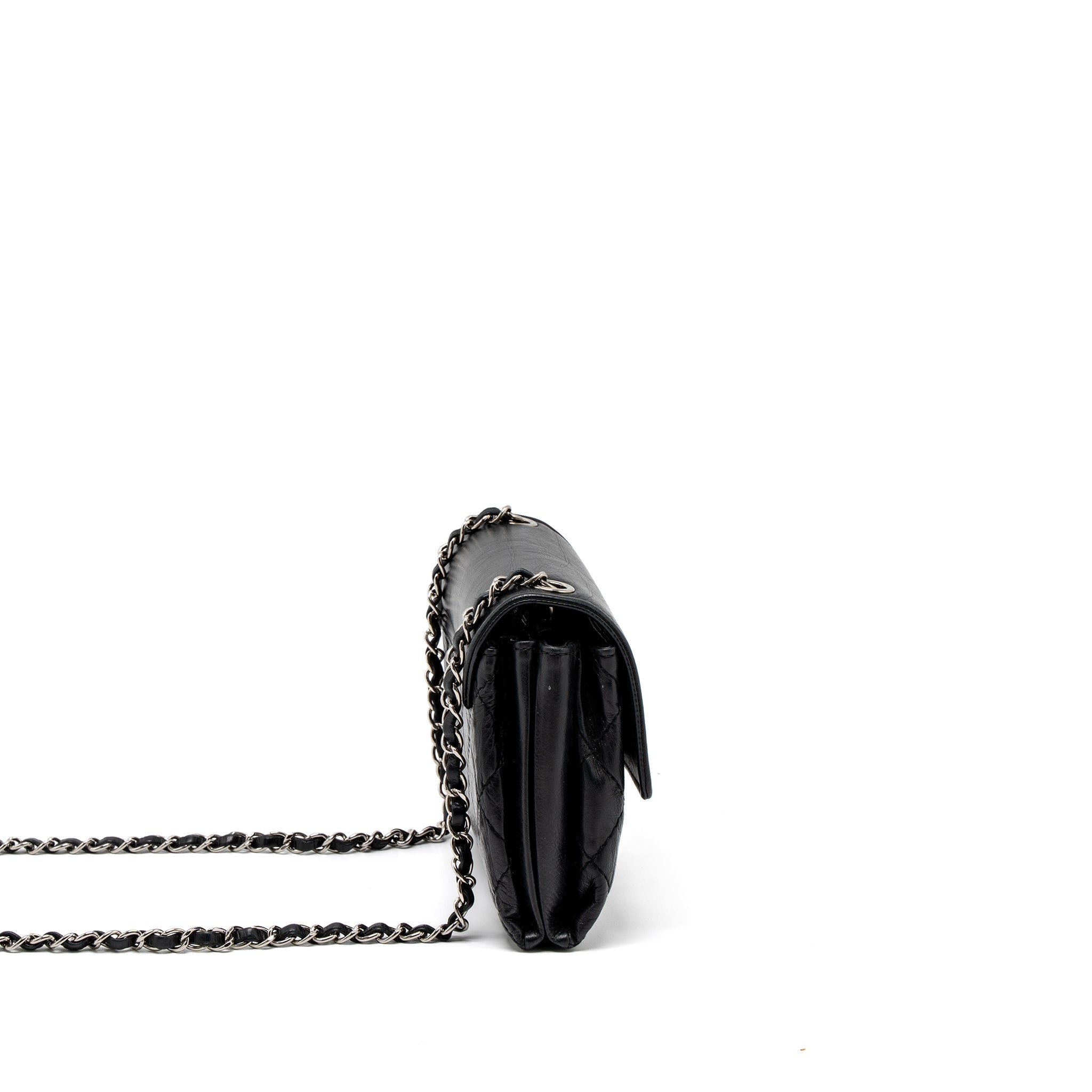 Chanel Giant CC Logo Bag Calfskin Navy