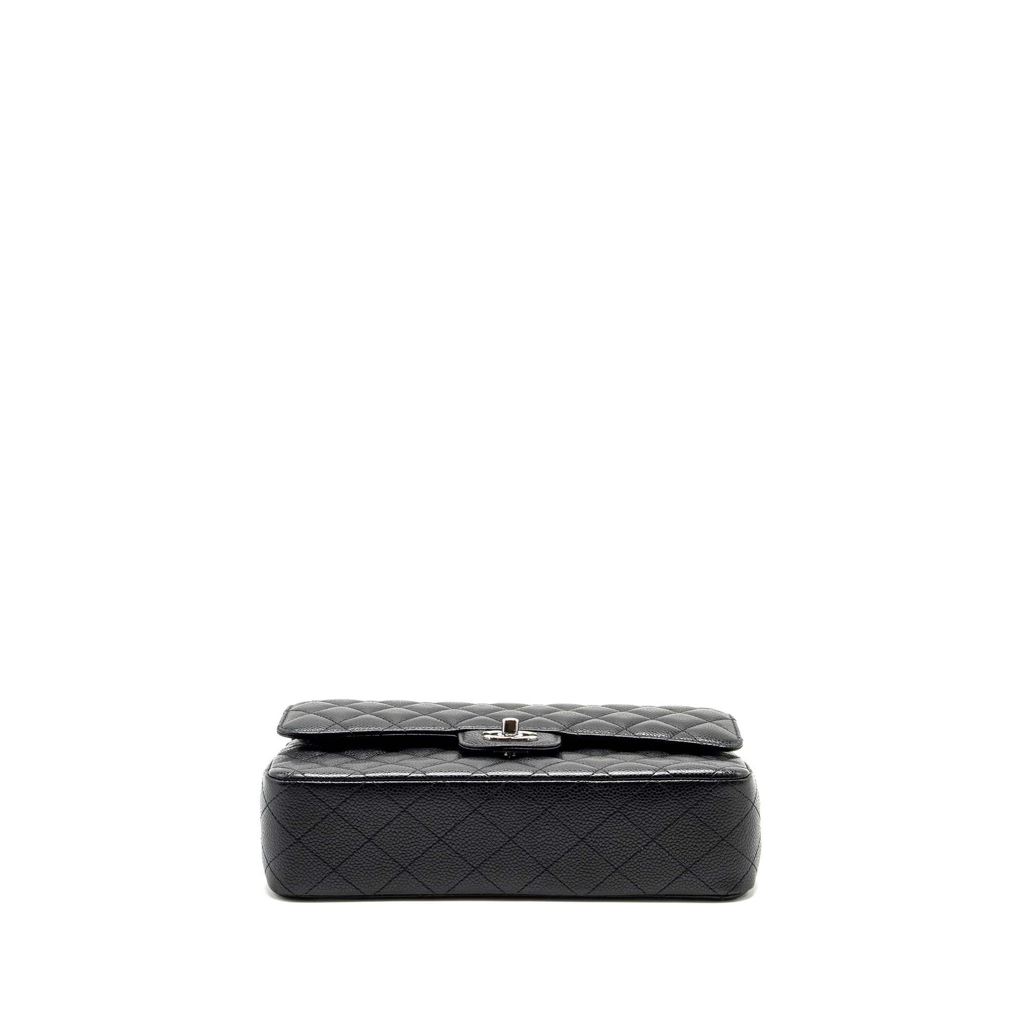 Chanel Medium Classic Double Flap Bag Caviar Black  (microchip)