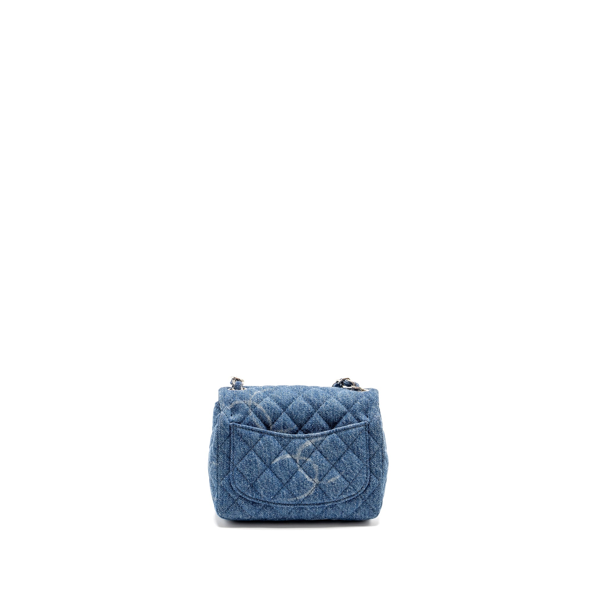 Chanel Mini Square flap bag denim blue