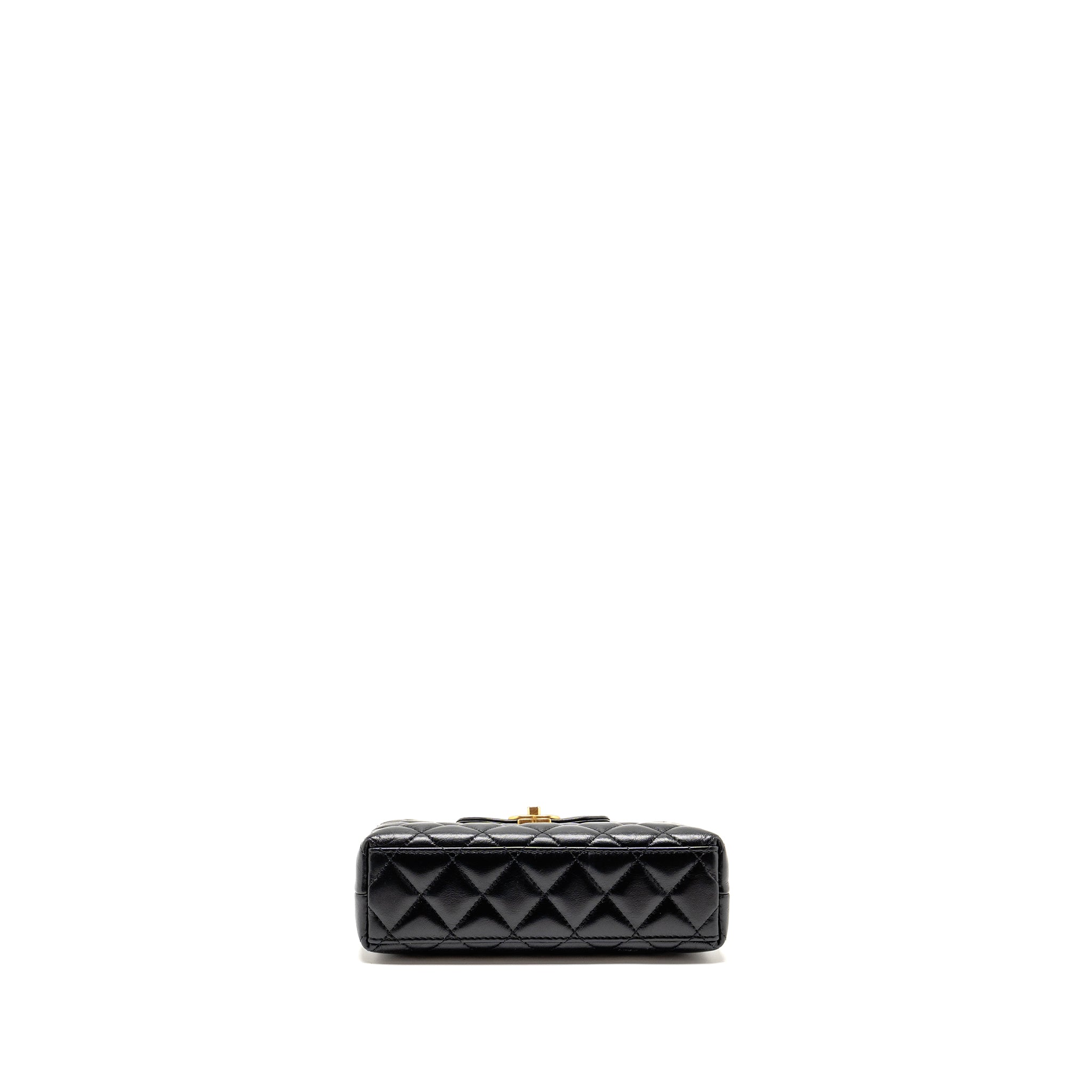 Chanel Mini Kelly Shopping Tote Bag Calfskin black  (microchip)