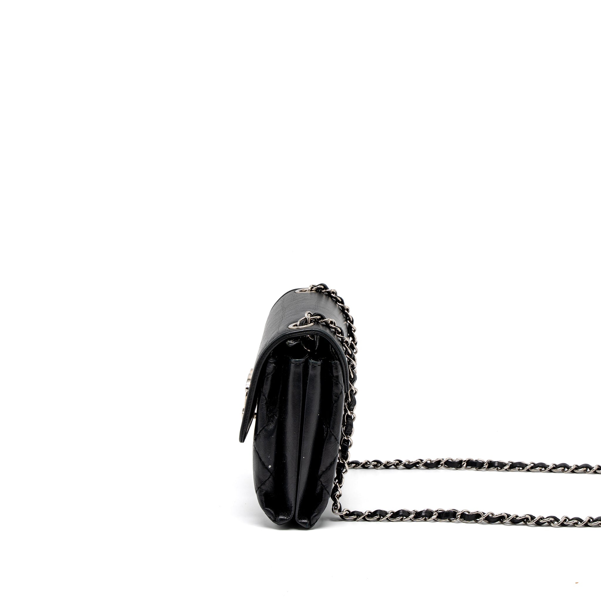 Chanel Giant CC Logo Bag Calfskin Navy