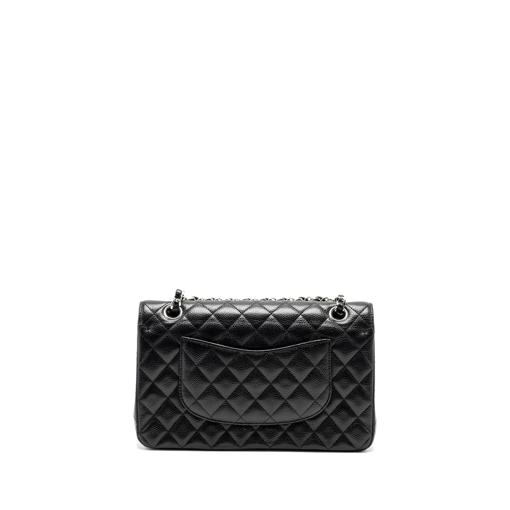 Chanel Medium Classic Double Flap Bag Caviar Black  (microchip)