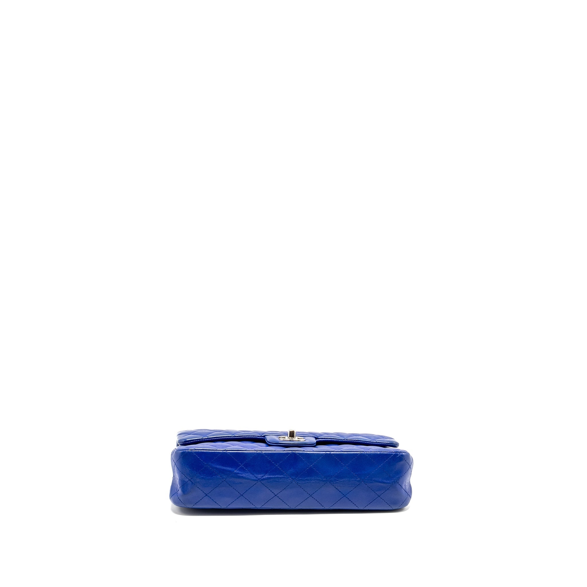 Chanel Medium Classic Double Flap Bag Lambskin Blue