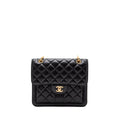 Chanel 23S flap backpack calfskin black brushed  (microchip)
