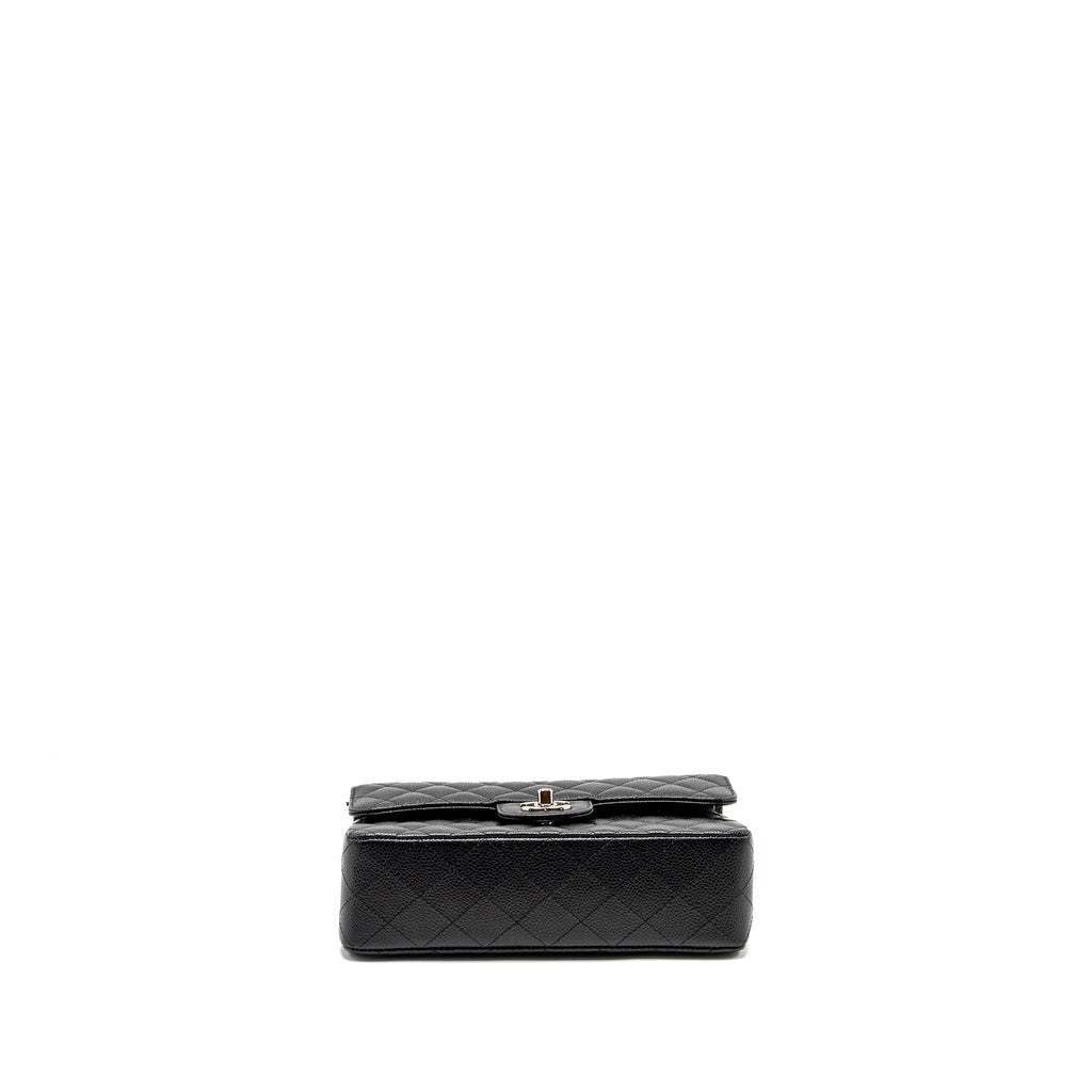 Chanel Small Classic Double Flap Bag Caviar Black  (Microchip)
