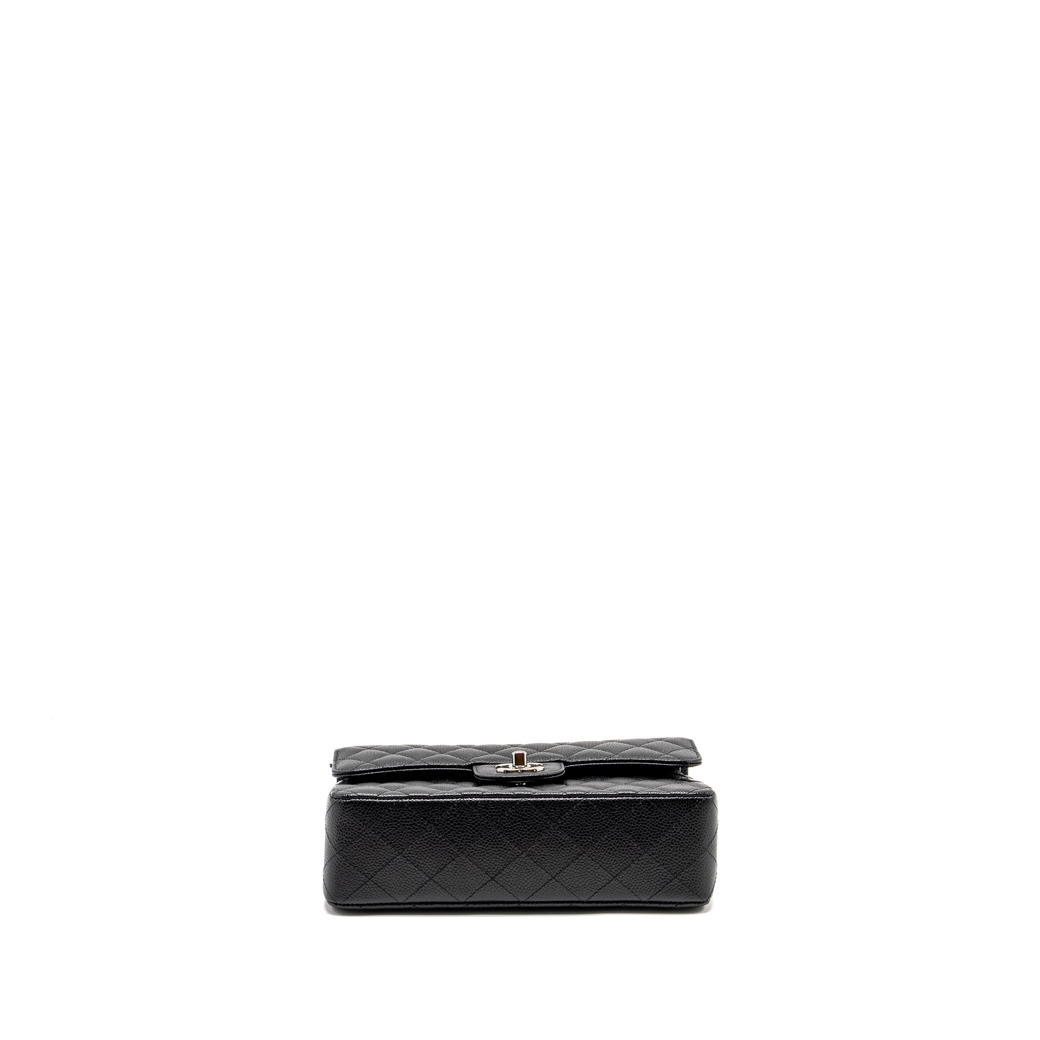 Chanel Small Classic Double Flap Bag Caviar Black  (Microchip)