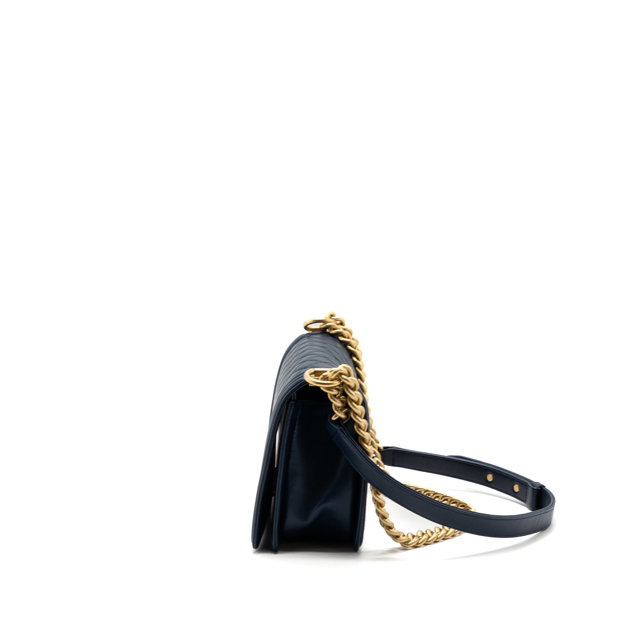 Chanel Medium Boy Bag Lambskin Dark Blue