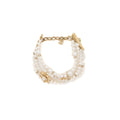 Chanel Pearl chain bracelet gold tone