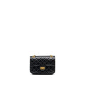Chanel Mini 2.55 Reissue Flap Bag Aged Calfskin Black  (Microchip)