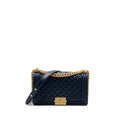 Chanel Medium Boy Bag Lambskin Dark Blue
