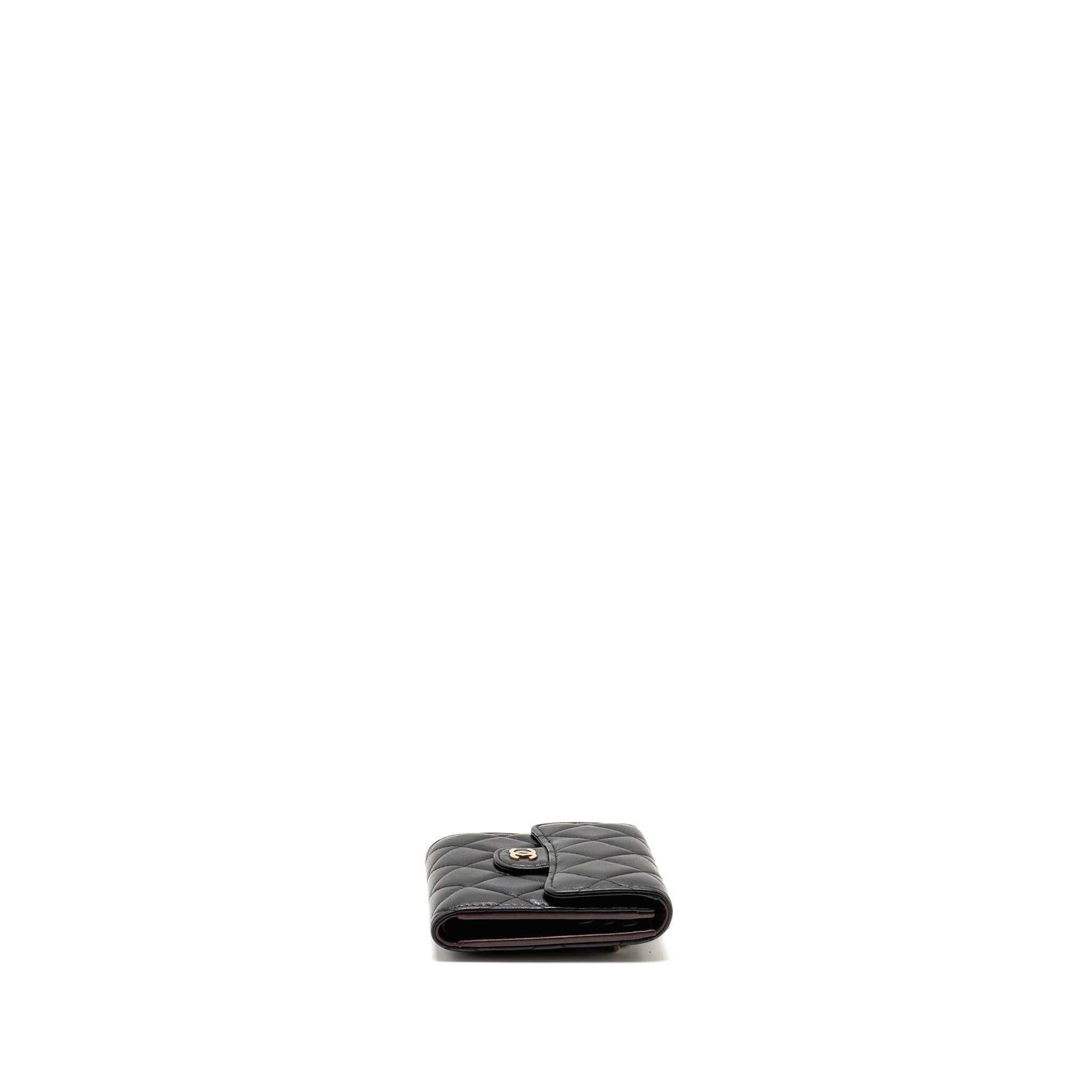 Chanel Classic Small Flap Wallet Lambskin Black L