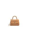 Chanel 21P Small Coco Handle Caviar Caramel L