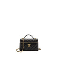 Chanel Top Handle Vanity Bag Caviar Black  (Microchip)