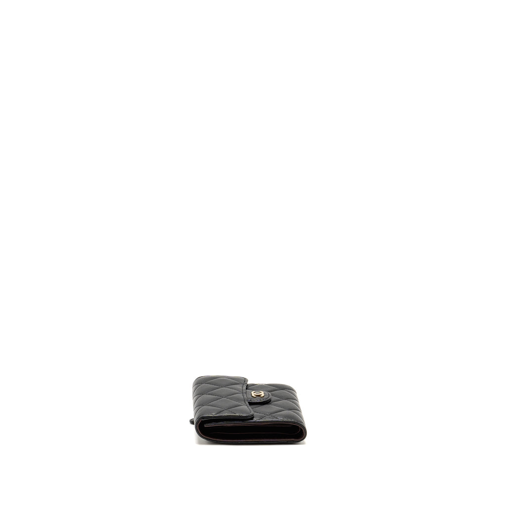 Chanel Classic Small Flap Wallet Lambskin Black L