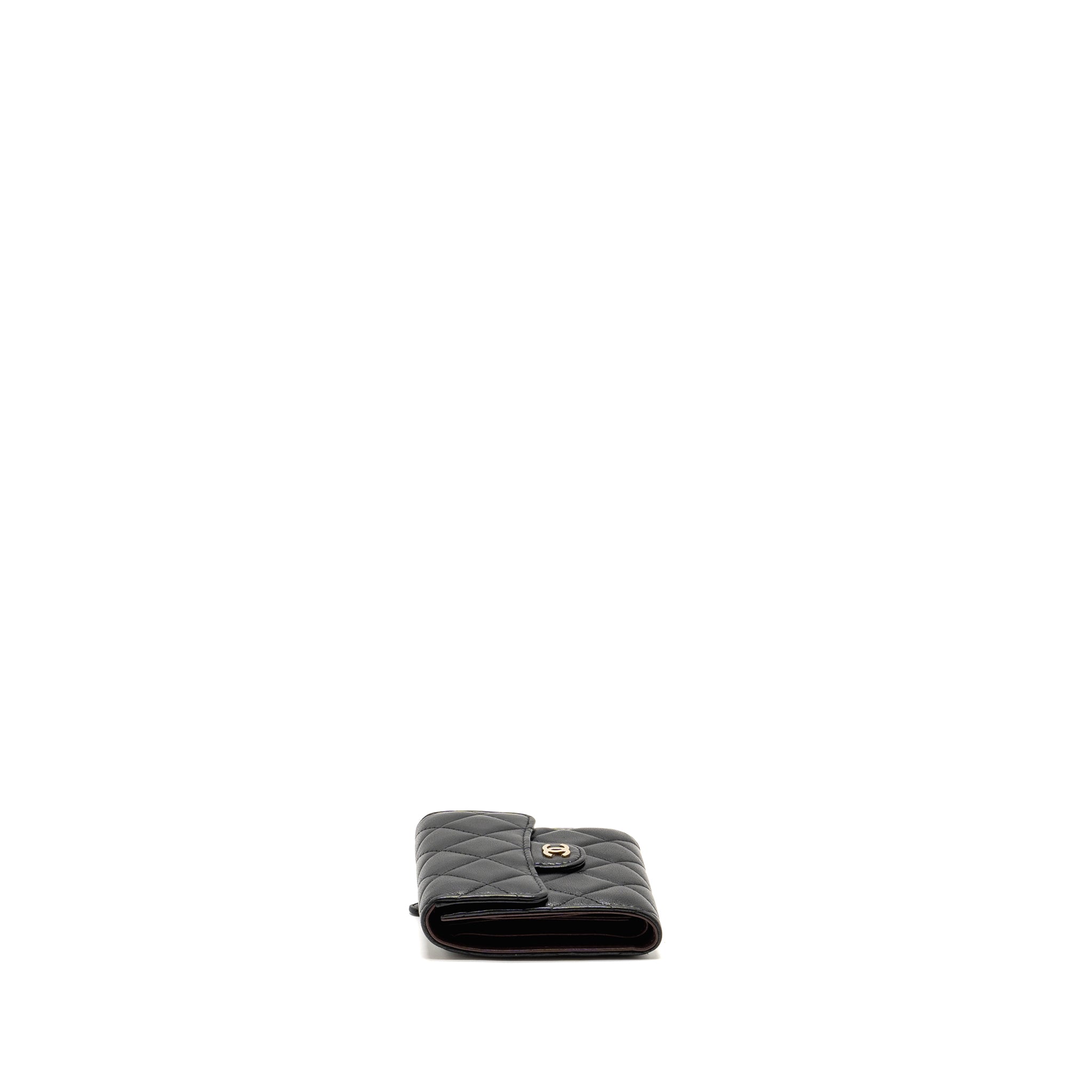 Chanel Classic Small Flap Wallet Lambskin Black L