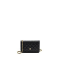 Chanel classic wallet on chain caviar black