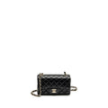 Chanel Mini Rectangular Flap Bag Lambskin Black L (microchip)