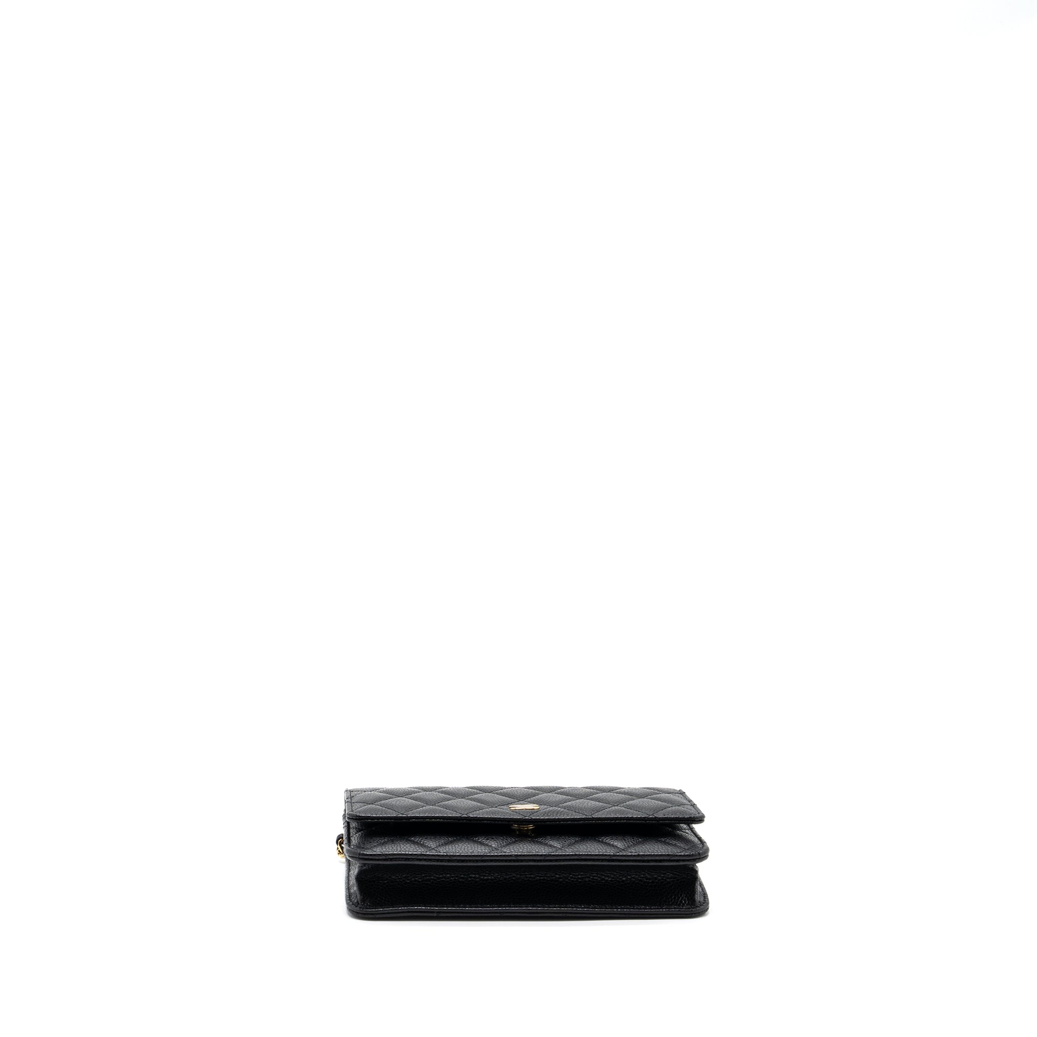 Chanel Classic Wallet On Chain Caviar Black  (microchip)