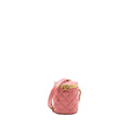 Chanel Round Vanity Case With Chain Lambskin Pink (Microchip)