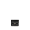 Chanel Classic Small Flap Wallet Lambskin Black L