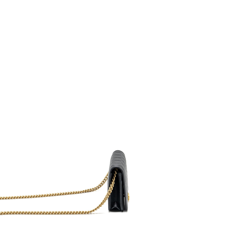 Chanel Boy Wallet On Chain caviar black  (microchip)