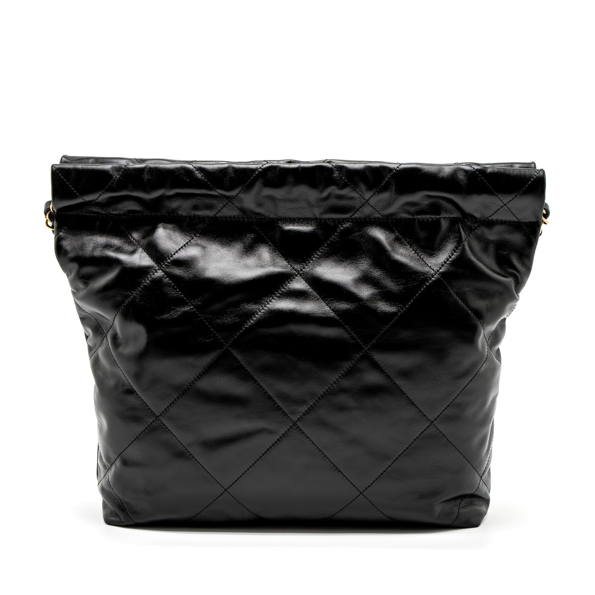 Chanel Small 22 Bag Shiny Calfskin Black  (Microchip)
