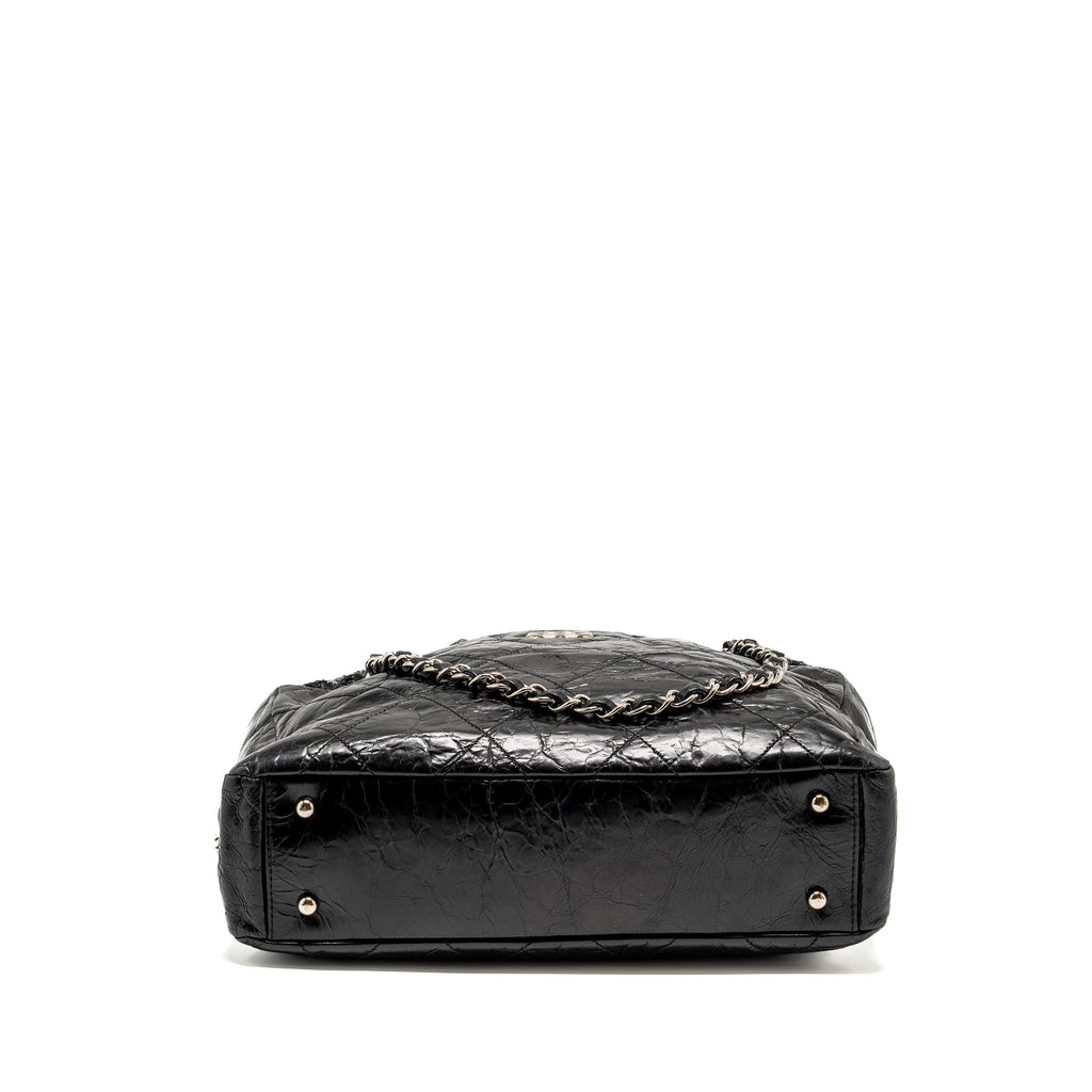 Chanel Portobello Tote Bag Calfskin/Tweed Black/Grey