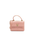 Chanel Chevron Trendy CC Top Handle Flap Bag Lambskin Light Pink L