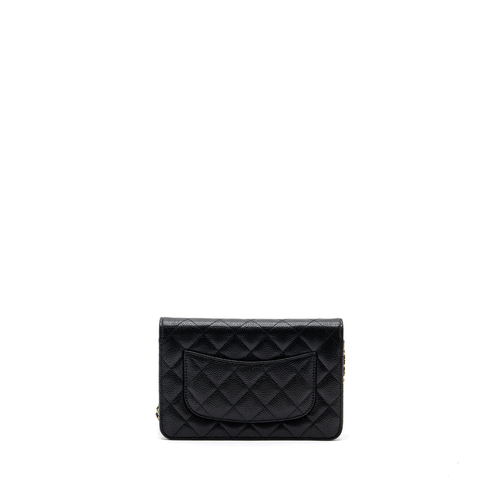 Chanel Classic Wallet On Chain Caviar Black  (microchip)