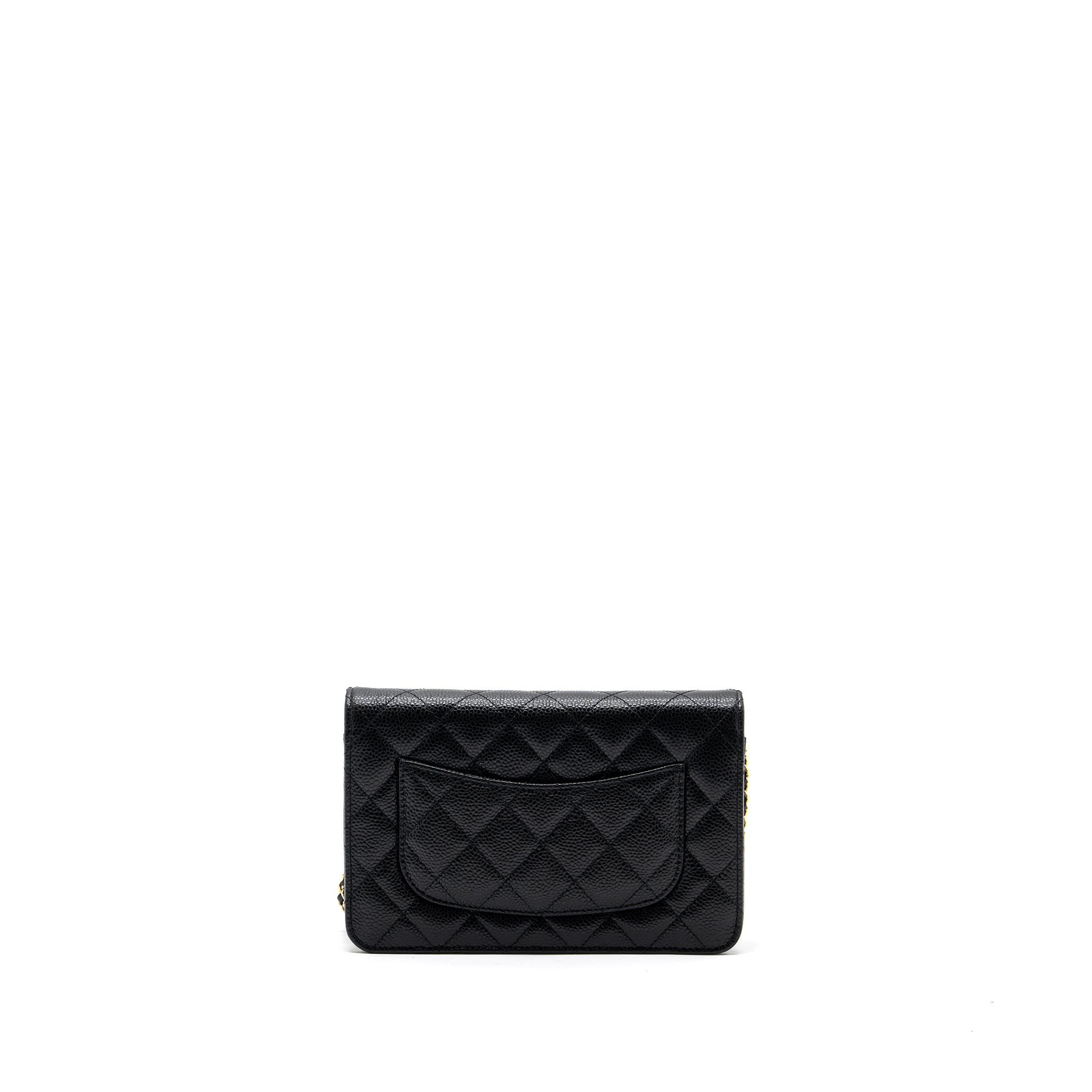 Chanel Classic Wallet On Chain Caviar Black  (microchip)