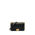 Chanel medium boy bag smooth calfskin black