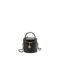 Chanel Pearl Letter Logo Detailed Vanity Case Calfskin Black