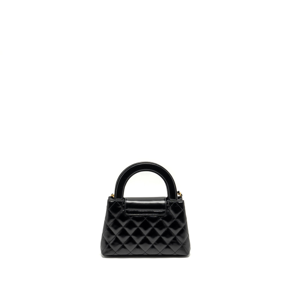 Chanel 24a Mini Shopping Tote/ Mini Kelly Calfskin Black  (microchip)