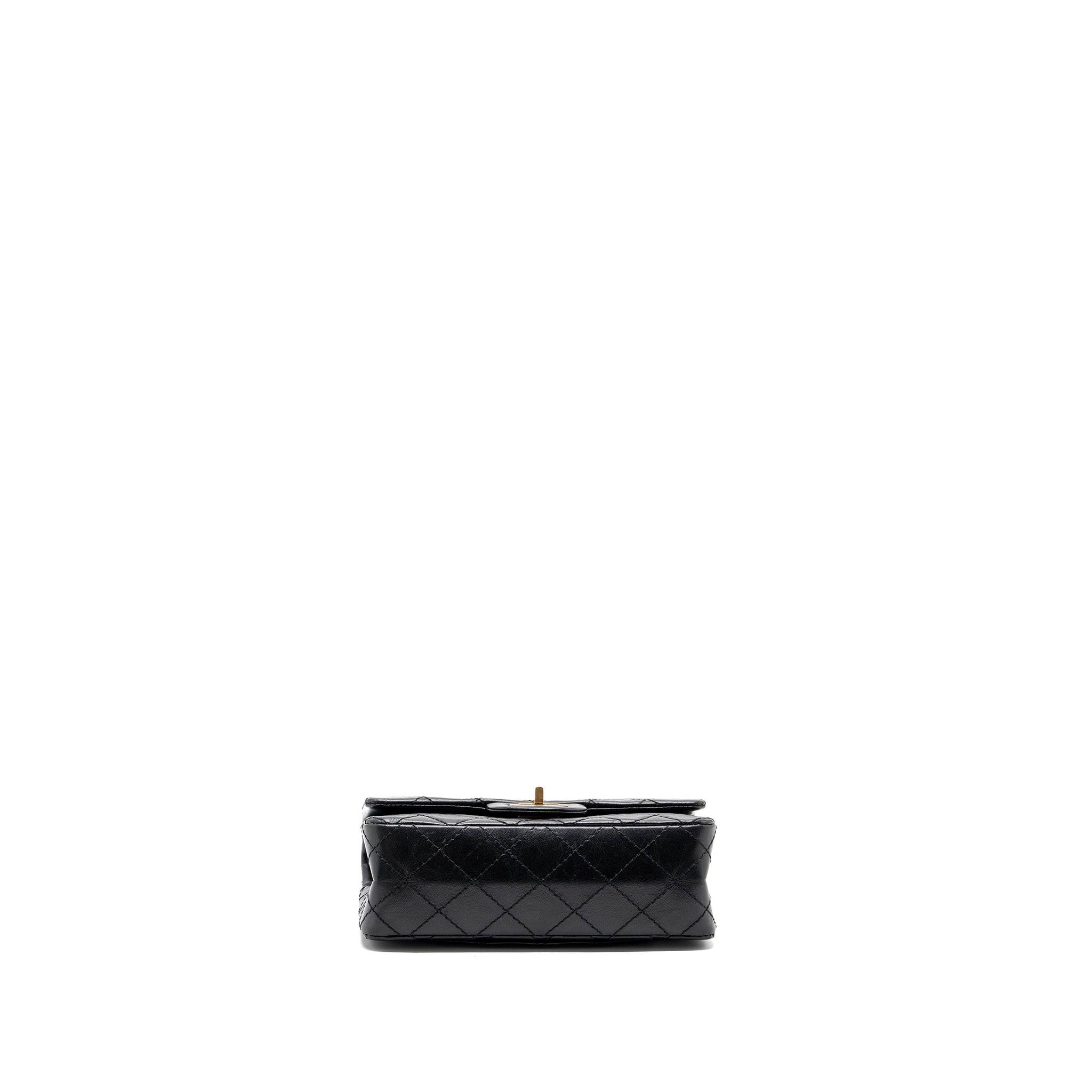 Chanel Mini 2.55 Reissue Flap Bag Aged Calfskin Black (microchip)