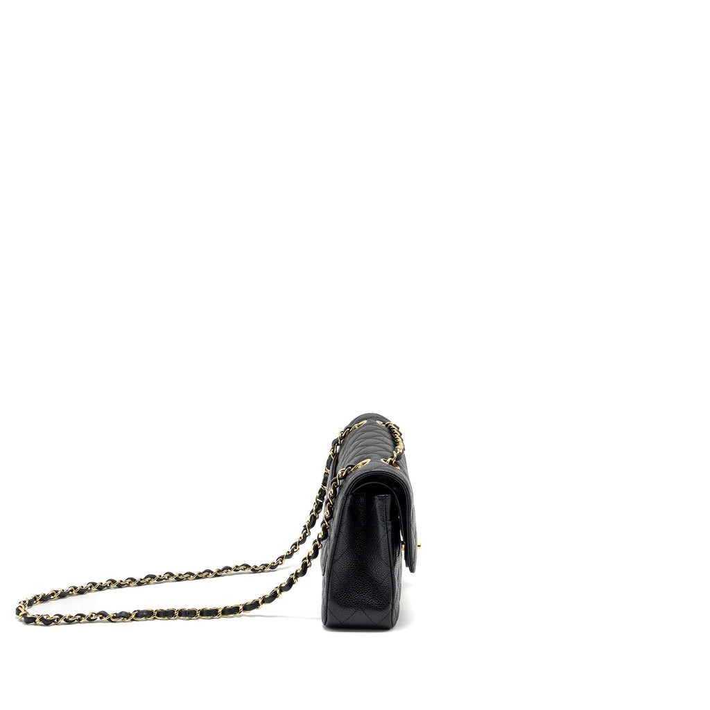 Chanel Medium Classic Double Flap Bag Caviar Black