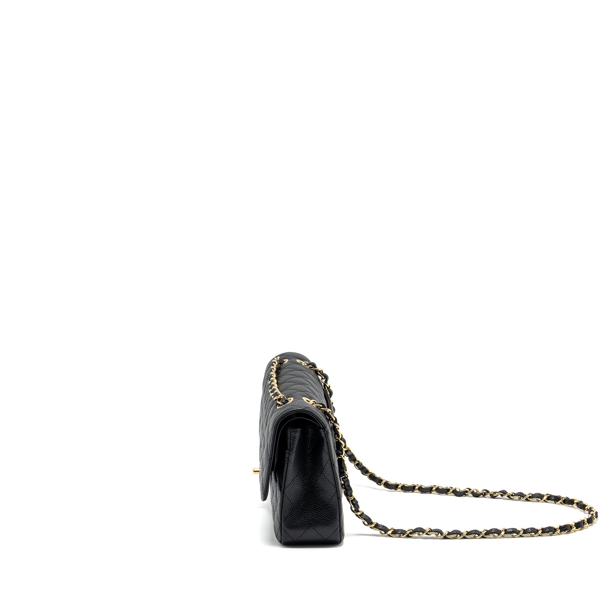 Chanel Medium Classic Double Flap Bag Caviar Black