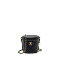 Chanel Vanity With Chain Lambskin Black L(Microchip)