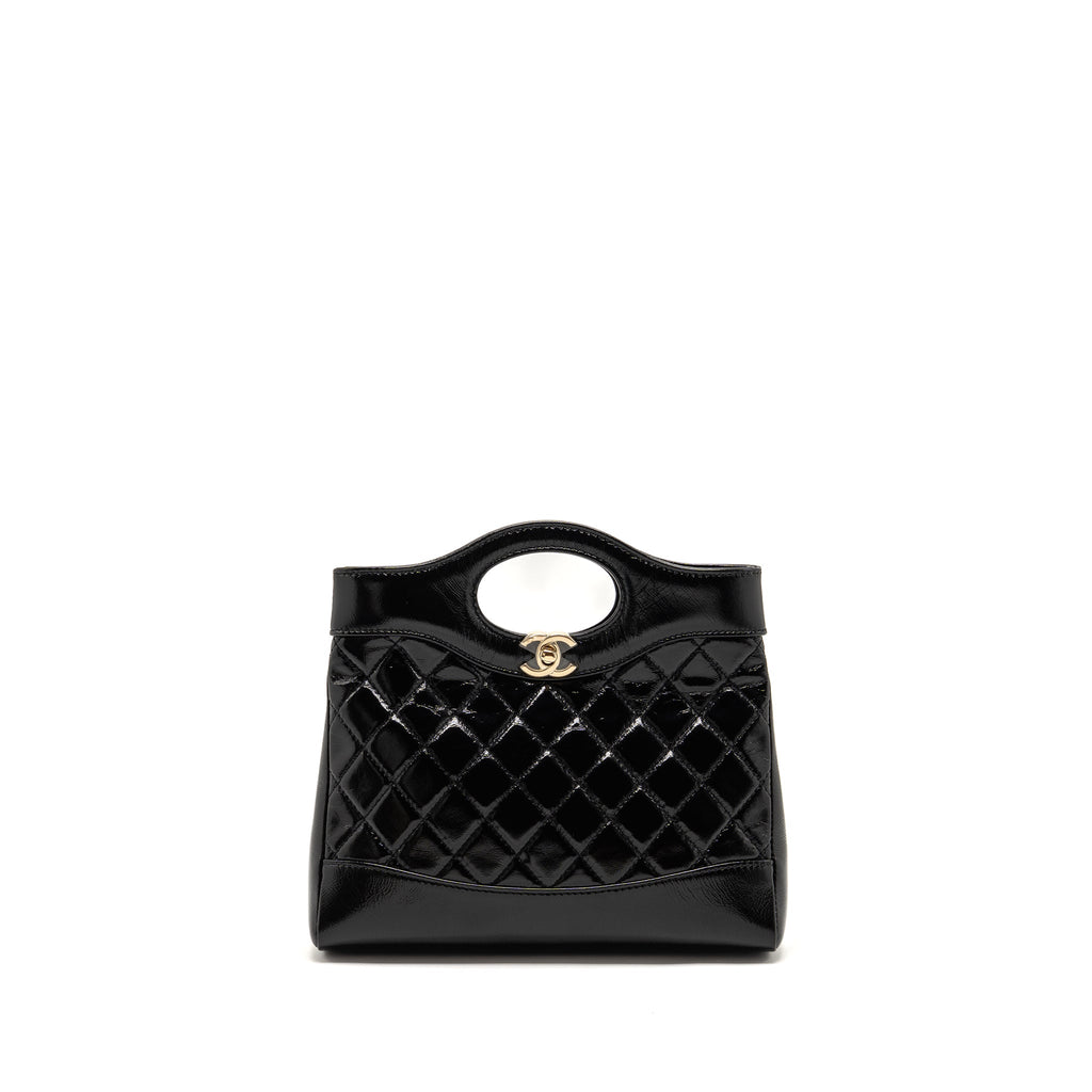Chanel Mini 31 Bag Shiny Lambskin Black L (microchip)