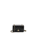 Chanel Mini Rectangular Flap Bag Lambskin Black L (microchip)